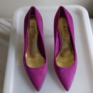 Fuschia heels